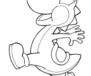 Coloriage et dessins gratuit Nintendo Yoshi à imprimer