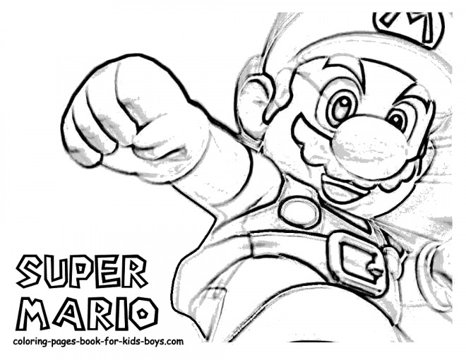 Coloriage et dessins gratuits Super Mario Affiche Nintendo à imprimer