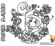 Coloriage Super Mario Nintendo