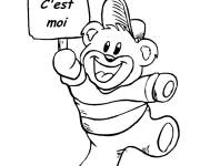 Coloriage Coucou, c'est moi le Nounours