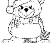 Coloriage et dessins gratuit Joli Nounours pour enfants à imprimer