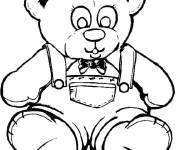 Coloriage et dessins gratuit Jouet Nounours magnifique à imprimer