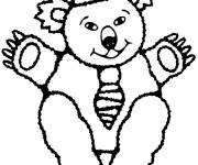 Coloriage et dessins gratuit Mini Nounours ouvrant ses bras à imprimer