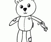Coloriage et dessins gratuit Nounours &agrave; t&eacute;l&eacute;charger à imprimer