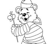 Coloriage Nounours comme momie