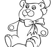 Coloriage Nounours &eacute;l&eacute;gant
