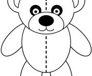 Coloriage Nounours en vecteur