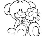Coloriage Nounours joyeux