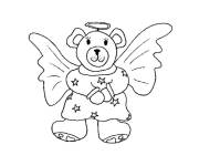 Coloriage Nounours mignonne comme papillon