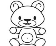 Coloriage Nounours simple