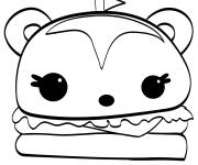 Coloriage Hammy Burger de Num Noms