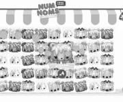Coloriage et dessins gratuit Illustration des Num Noms &agrave; colorier à imprimer