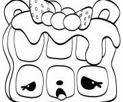 Coloriage Willy Waffles de Num Noms