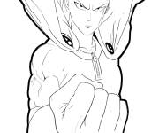 Coloriage Colorie Saitama One-Punch Man