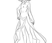 Coloriage Fille Tatsumaki de l'anime One Punch Man