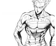 Coloriage Garou de la manga One Punch Man
