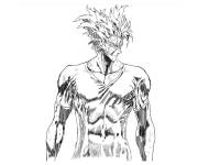 Coloriage Garou pendant la bataille