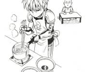 Coloriage Genos cuisine