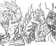 Coloriage Genos cyborg