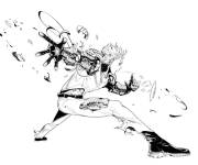 Coloriage Genos de l'anime One Punch Man