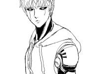Coloriage Genos en pleurant