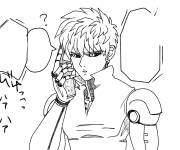 Coloriage Genos r&eacute;pond au t&eacute;l&eacute;phone