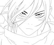 Coloriage H&eacute;ros de One Punch man stylis&eacute;