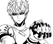 Coloriage Jenosu en noir et blanc