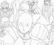 Coloriage Le manga One-Punch Man