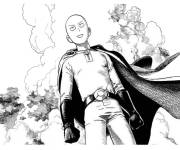 Coloriage Les super-h&eacute;ros Saitama