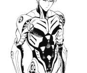 Coloriage Portrait de Genos