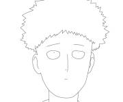 Coloriage et dessins gratuit Saitama avec des cheveux à imprimer