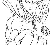 Coloriage Saitama d&eacute;termin&eacute;