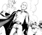 Coloriage Saitama le tout puissant