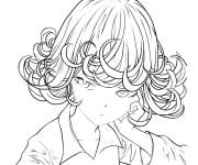 Coloriage Tatsumaki de One Punch Man