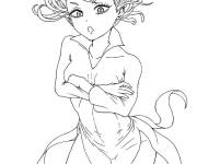 Coloriage Tatsumaki dessin&eacute;e &agrave; la main