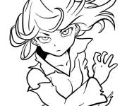 Coloriage Tatsumaki en attaquant