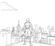 Coloriage Vue de la ville One Punch Man