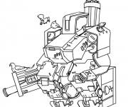 Coloriage et dessins gratuit Bastion h&eacute;ros de Overwatch à imprimer