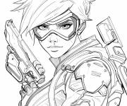 Coloriage et dessins gratuit Equipement de Tracer Overwatch à imprimer