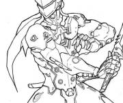 Coloriage Genji Overwatch