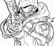 Coloriage et dessins gratuit H&eacute;ros Overwatch en ligne à imprimer