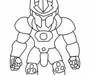 Coloriage et dessins gratuit H&eacute;ros Overwatch facile à imprimer