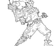 Coloriage Junkrat overwatch