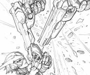Coloriage La bataille Overwatch