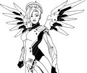 Coloriage Mercy de Overwatch