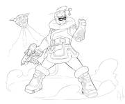 Coloriage Overwatch Mei &agrave; imprimer