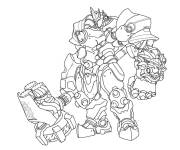 Coloriage Overwatch Reinhardt