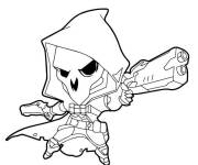 Coloriage Reaper Cute Overwatch