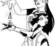 Coloriage Symmertra overwatch